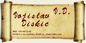 Vojislav Diskić vizit kartica
